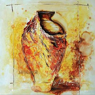 Textured Utensils oil painting